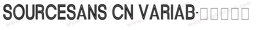 SOURCESANS CN VARIAB字体转换